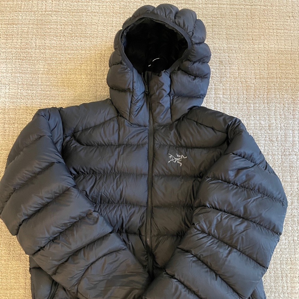 Arc'teryx insulated jacket, black, Large